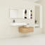 Meuble-lavabo en résine élégant et pratique pour salle de bain avec rangement