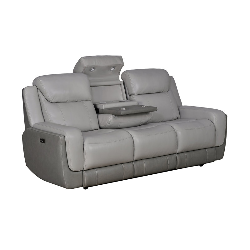 Rexine 86.5'' Upholstered Power Reclining Sofa