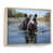 Cadre flottant brun