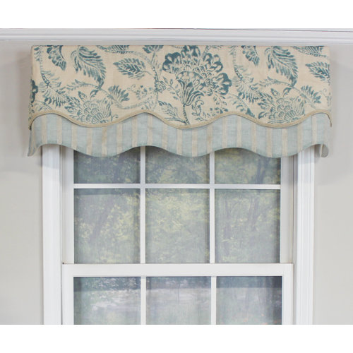 RLFisher Damask Scalloped Window Valance | Perigold