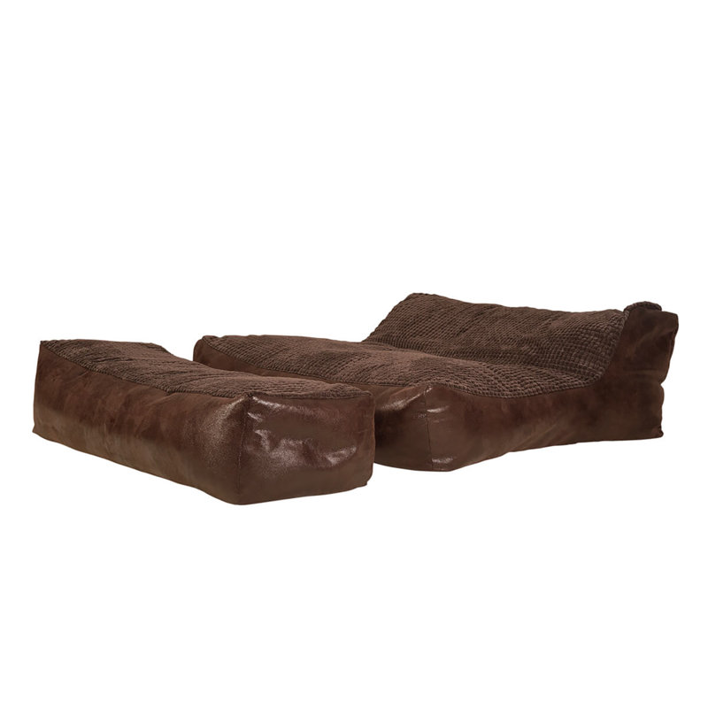 Chimayo Refillable Bean Bag Set, Mocha / Chocolate