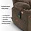 Fauteuil inclinable électrique de 26 po de largeur avec siège chauffant à deux positions, position infinie, revêtement en tissu-923505041