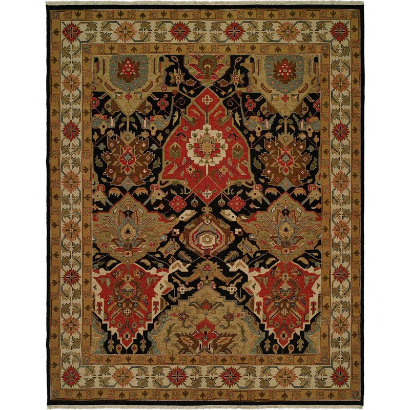 Tapis oriental en laine tissé à plat à la main brun, Rectangle 2 pi x 3 pi