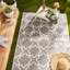 Tapis de sol extérieur en pierre et en treillis blanc 3 pi x 6 pi-194739677