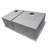 Ruvati 33 x 22 inch Drop-in 60/40 Double Bowl Zero Radius Topmount Stainless Steel Kitchen Sink