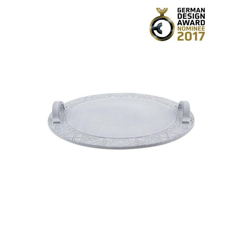 Rua Nova Earthenware Tray, Antique White