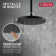 2.5 GPM Single Setting Massage Fixed Shower Head with H2Okinetic Technology