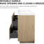 Meuble-lavabo double autoportant 60 po avec plateau en résine Beira-669559034