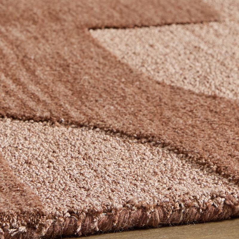 Perry Large Area Rug, Geometric Accents, Hand-Tufted Clay Polyester 8x10