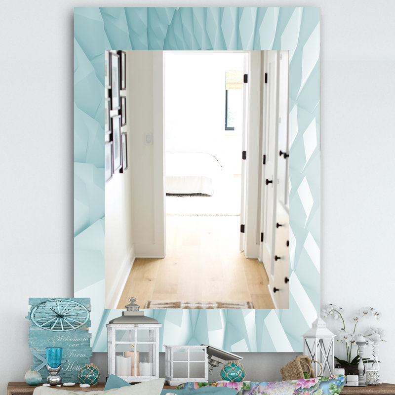 Miroir mural colourfields à 18 triangles, H 39,4 po x l 29,5 po