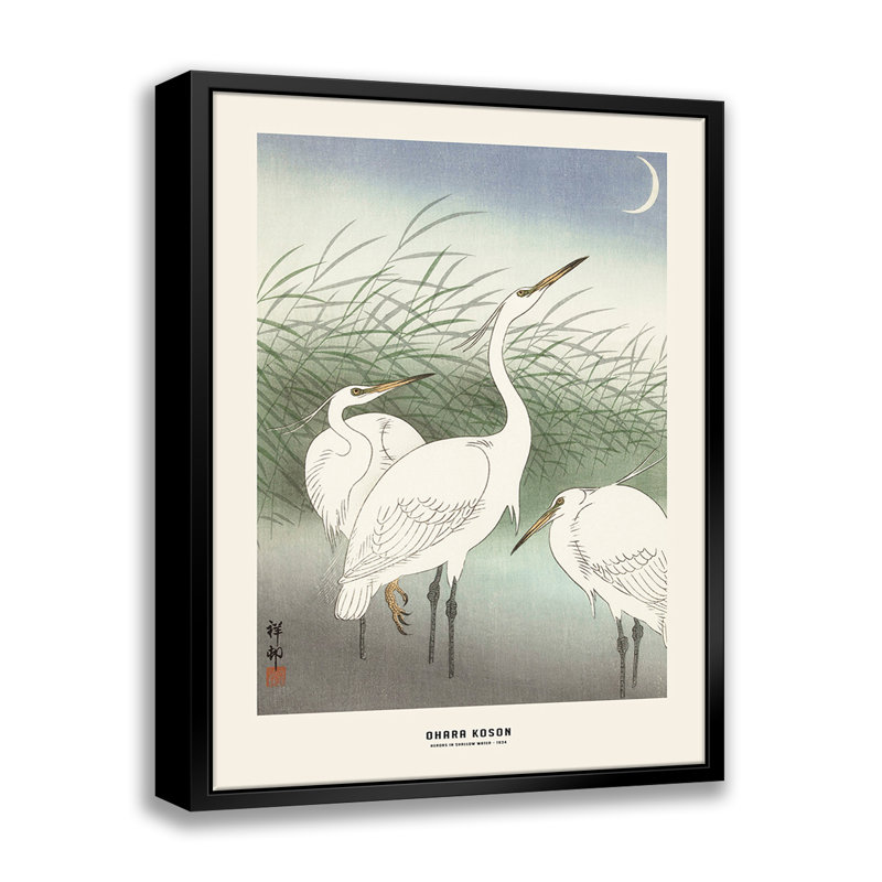 Ohara Koson - Herons In Shallow Water par Stanley Print House - sur, L 16 po x H 20 po