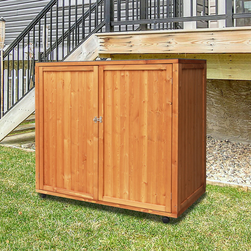5ftx2ft Horizontal Trash Can And Outdoor Storage Shed