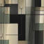 Abstrait taupe Blockchain Blocks II - Rideau occultant géométrique abstrait - 1 panneau-107626446