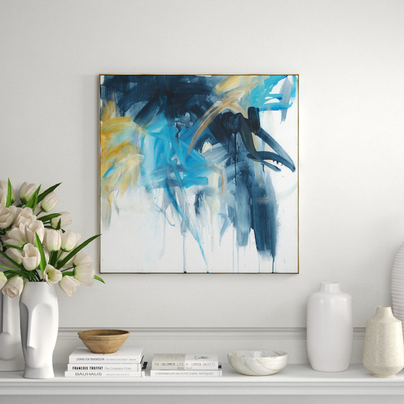 Chaos Print by Ann Duffy, Image Gel Brush, 31.5" H x 31.5" W