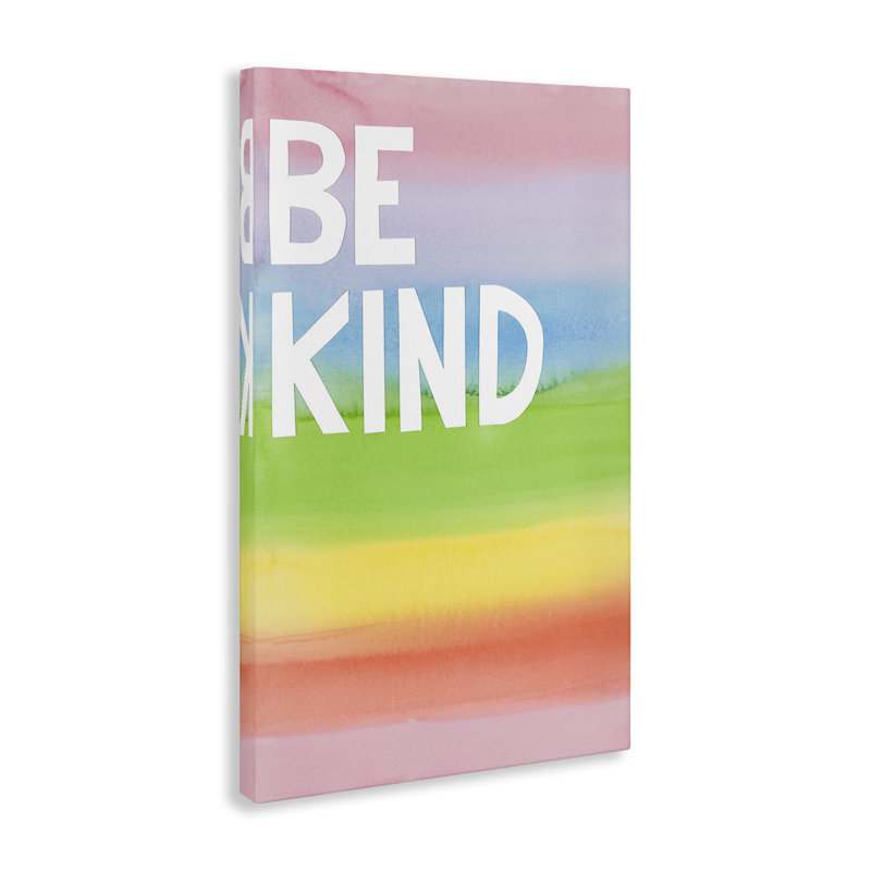 «Be Kind Ombre Rainbow» par Jen Bucheli, H 24 po x l 16 po