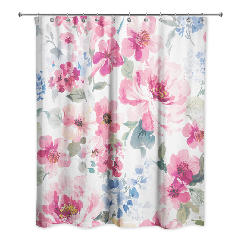 Rideau de douche simple floral Wadhurst