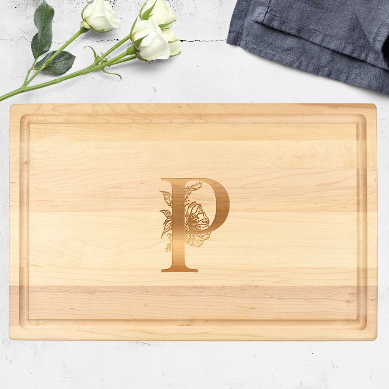 Planche à découper en bois d’érable the Paisley Box, l 8 po x L 12 po