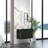Coreyion 27.6" Modern Black Wall-Mounted Single Bathroom Vanity Set