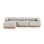 Roma Outdoor 3Pc Sectional W/ Ottoman-Hayes Cream-694818087-694924303