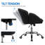 Desk Chair With Petal-shaped Backrest-345685752