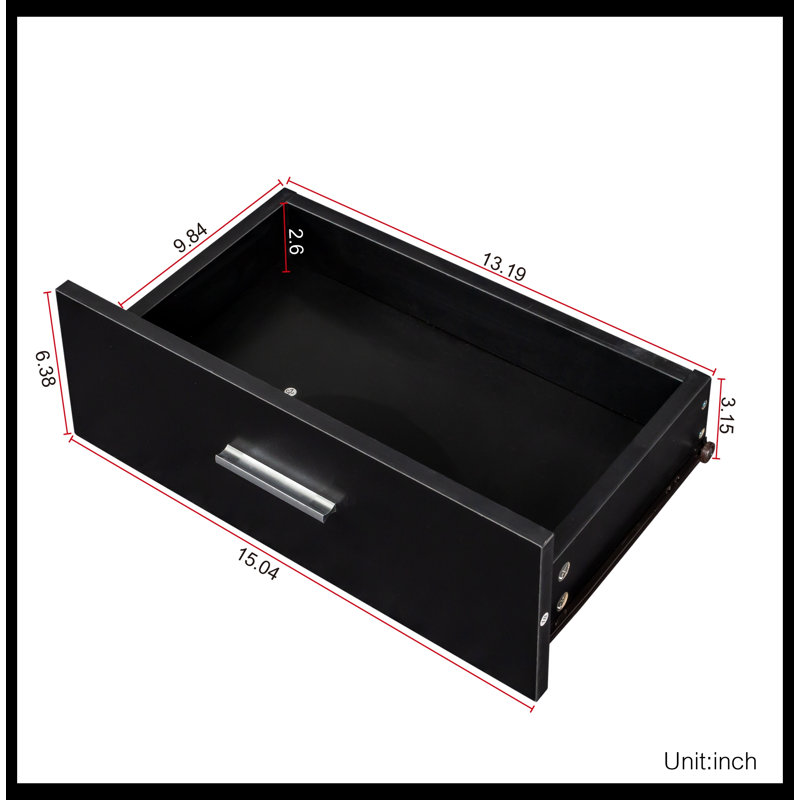 Bureau en coin Danaidh, Noir