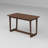 Elegant Light Coffee Rubberwood Console Table,Rounded Corners With Foot Pads