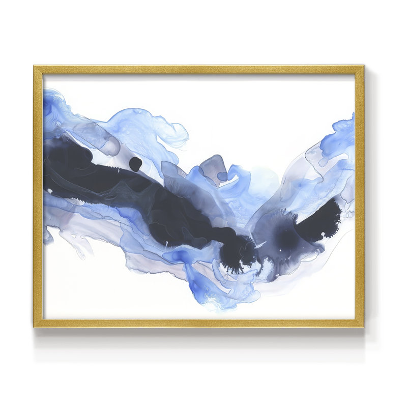 Azul Wave I -Framed Print - Restickable, 22'' H x 28'' W