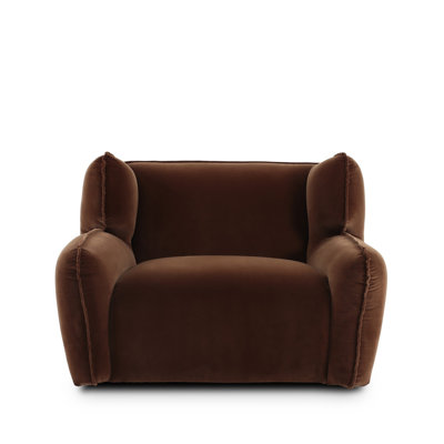 Fauteuil pivotant surdimensionné Savina Thaddeus