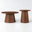 Ensemble de 2 tables de salon rondes avec table basse et table d'appoint