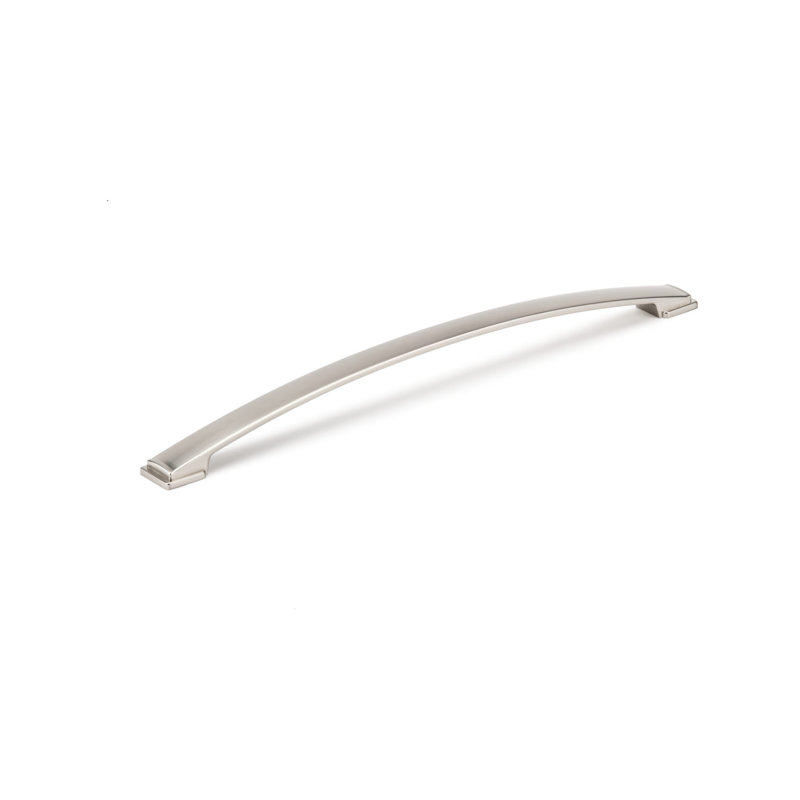 Poignée arche en métal 6 5/16 po, Nickel brossé, 12 5/8"