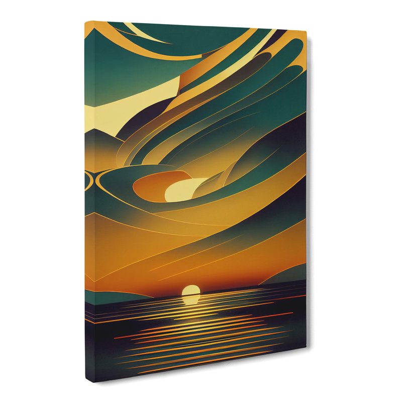 Finlaw Sunset Digital Art - Wrapped Canvas, 76cm H x 50cm W