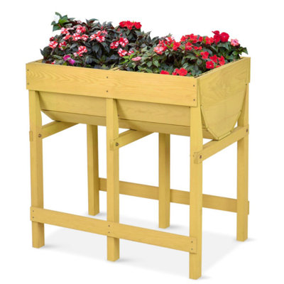 Chamique Wood Elevated Planter