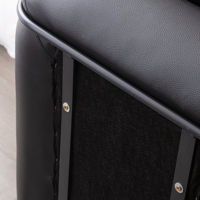 Chaise berçante élégante et décontractée, Noir