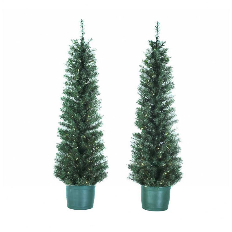 Arbre de Noël artificiel pin vert 5 pi avec 100 lumières blanches