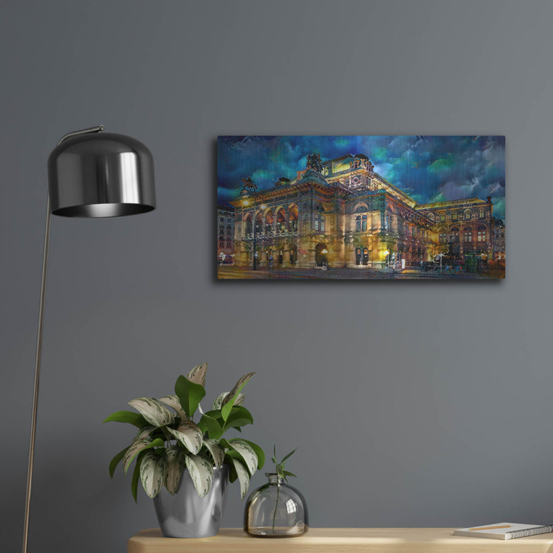 "Opéra de Vienne, autrichien" par Pierre Gavidia, H 12 po x l 24 po