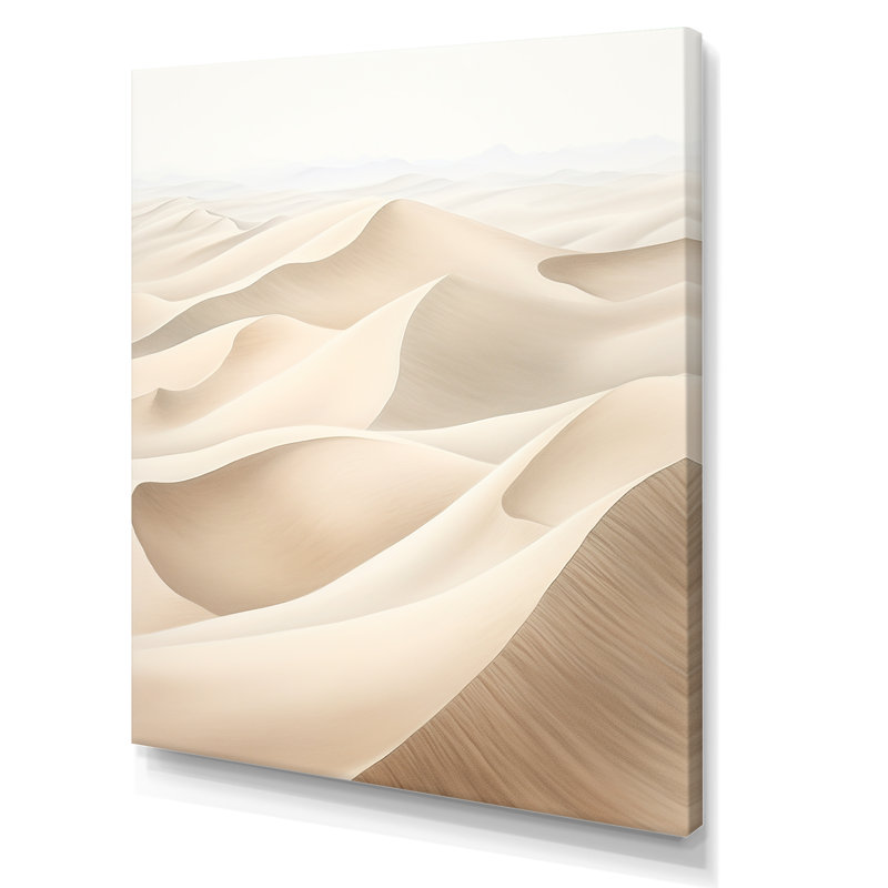 Reproduction d'art sur toile, "Saharas Silence" IV - Désert, Toile tendue, H 32 po x l 16 po x P 1 po