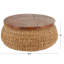 Table basse de salon avec plateau en teck brun Kai Cole