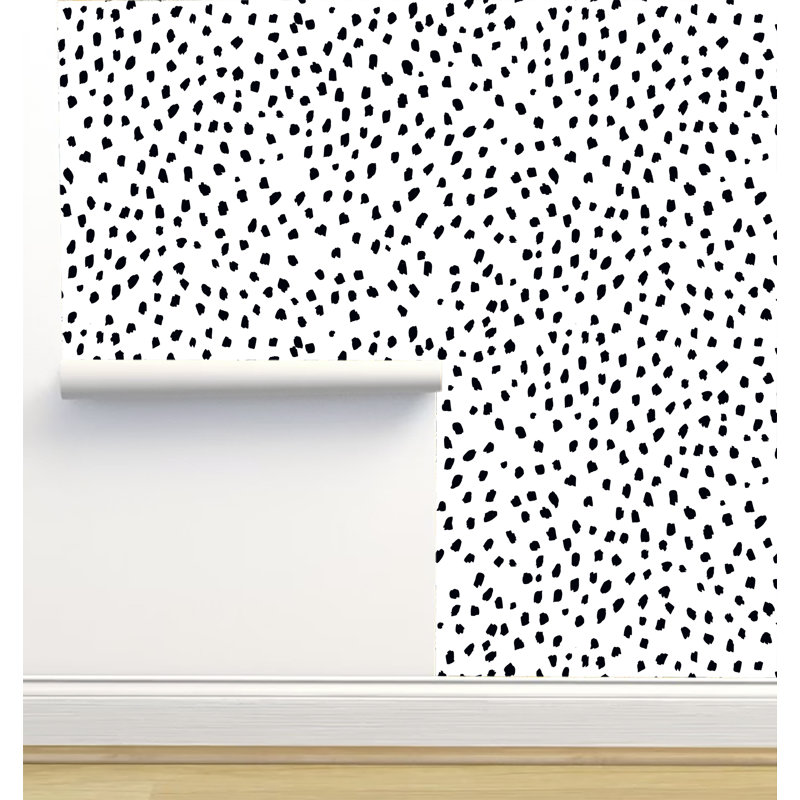 Rouleau de papier peint texturé L 12 pi x l 2 po Erin Kendal Designs, Marques noires
