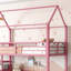 Lit superposé simple en métal avec escalier de rangement, glissade et rails de sécurité pour enfants (sans matelas)-132915769-132915772
