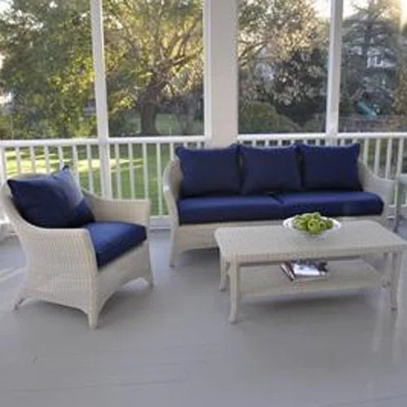 Cape Cod Outdoor Coffee Table, Textured Charcoal