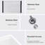 White Granite Composite Undermount Kitchen Sink 33X19" - Resilient Workstation With Feature Additions Quartz
