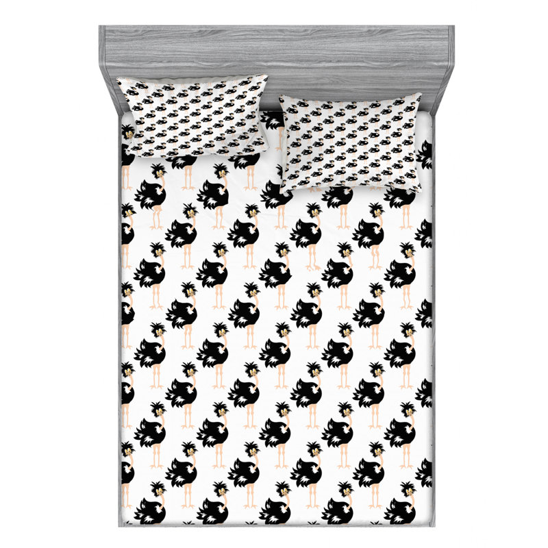 Microfiber Sheet Set, Queen Sheet Set with Fitted Sheet