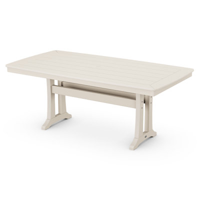 Table de salle à manger à tréteaux nautiques 38 po x 73 po