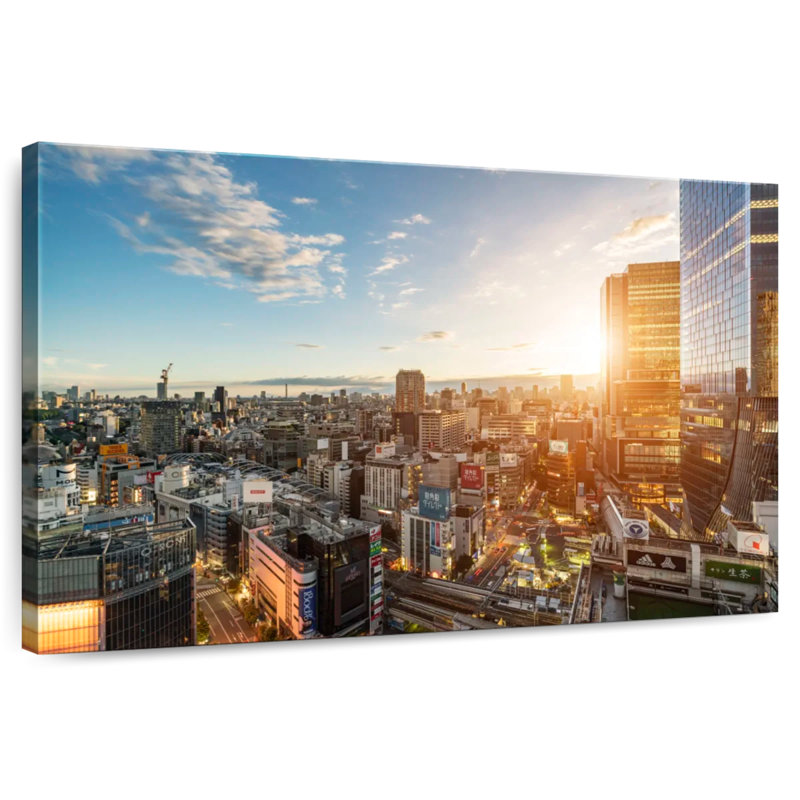Sireci Tokyo Morning Scenery, 32" H x 48" W