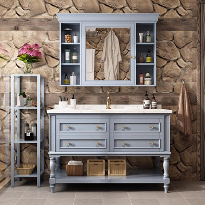 American country style bathroom cabinet