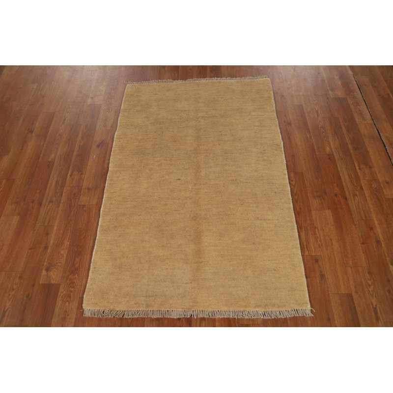 Tapis de vestibule oriental en laine fait à la main Gabbeh 3 x 4