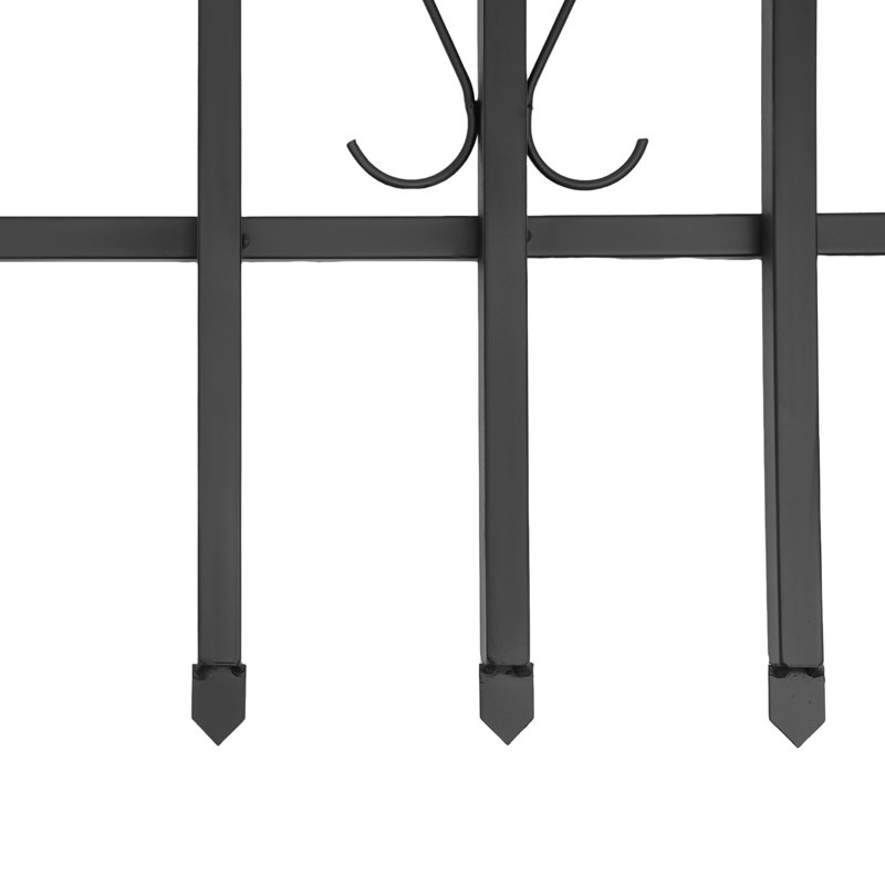 2 Pcs 24*36In Rectangular Black Sturdy Iron Window Guard Window Security Bars