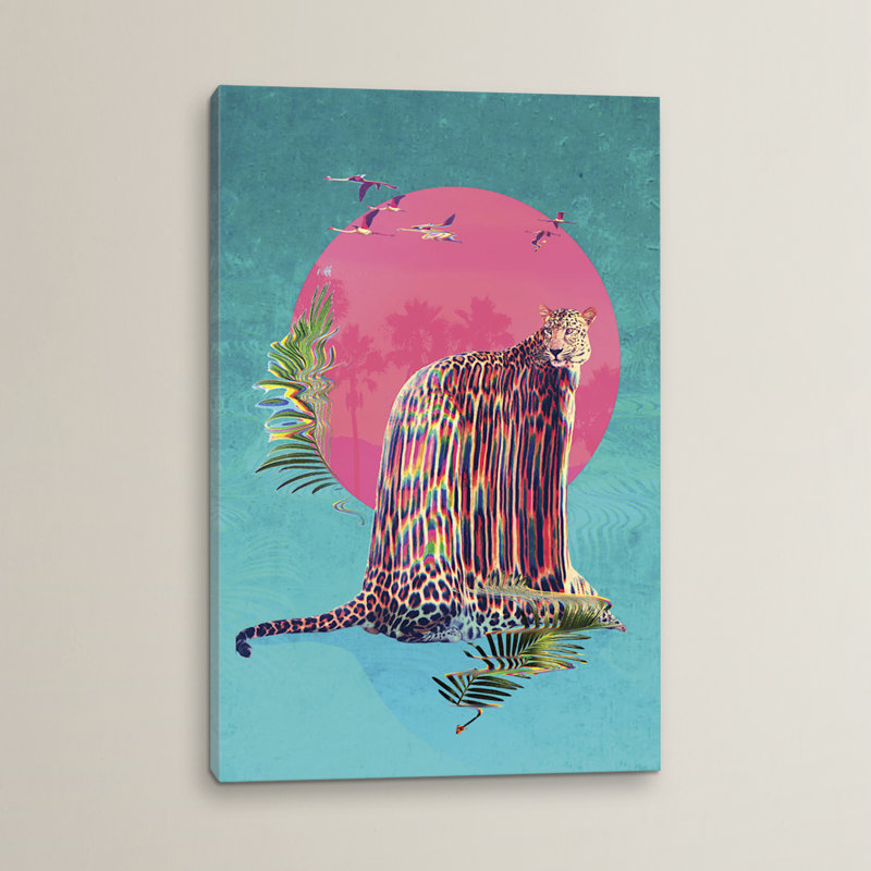 Jaguar par Ali Gulec - Impression sur toile, H 18 po x l 12 po x P 1,5 po, Toile tendue, Pas de tapis