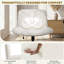 Armless Wide Desk Chair with Cross-shaped Base-446628280