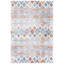 Tapis bleu rouille / ivoire Evangelyn-956104513